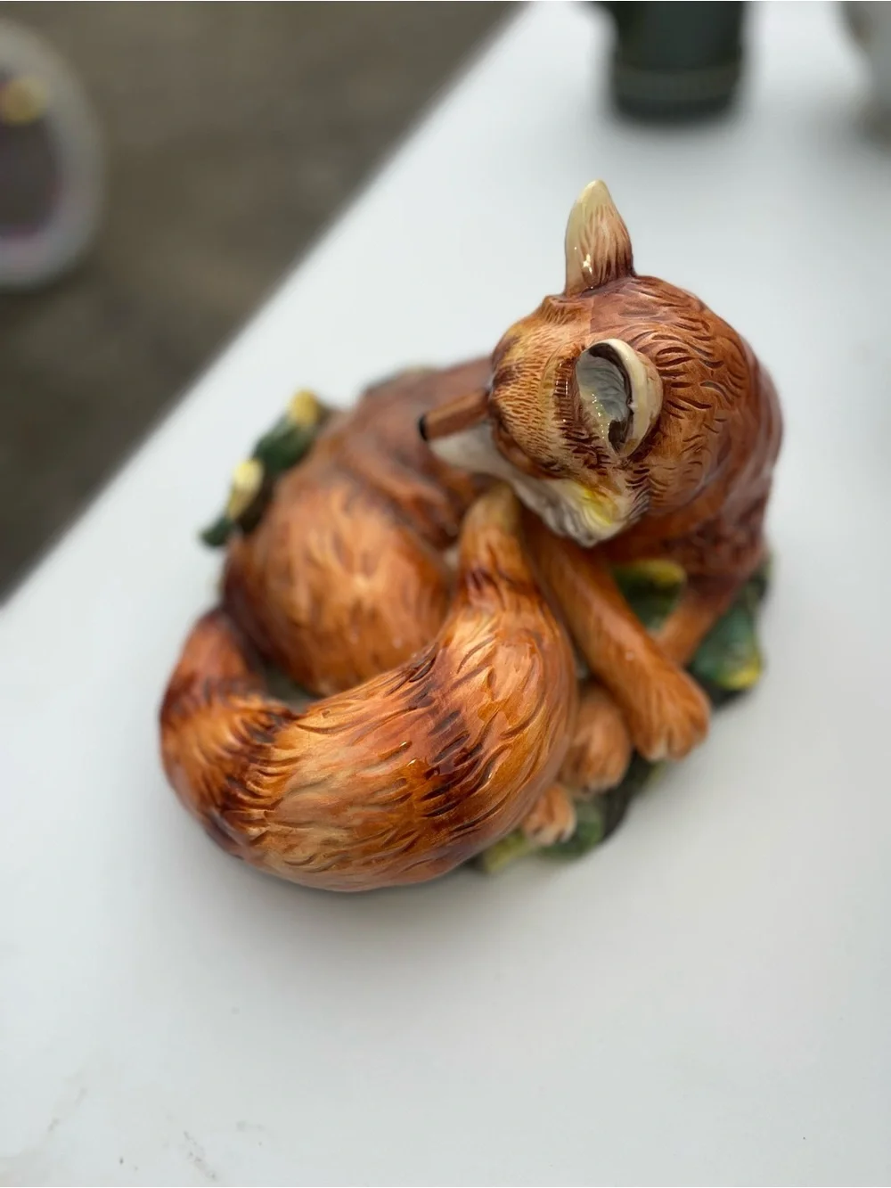 Fox Family Porcelain Salt and Pepper shakers